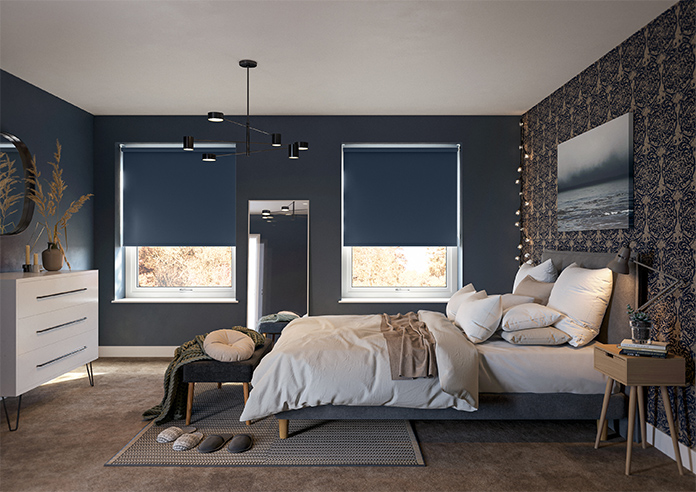 Trinity (FR Blackout), Blue Depths - Roller Blind - Image 8
